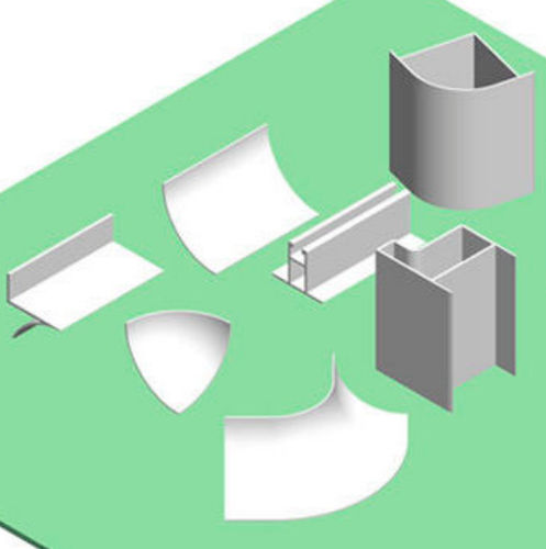 Perfil para sala blanca - ALBIAN GROUP - de aluminio / en L / en T