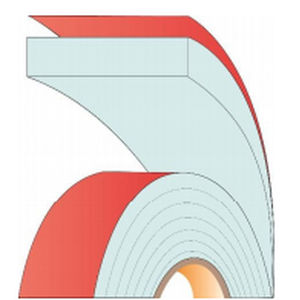 Cinta adhesiva doble cara - SilverTape™5106 - AFTC group - de fibra acrílica / de espuma acrílica / transparente