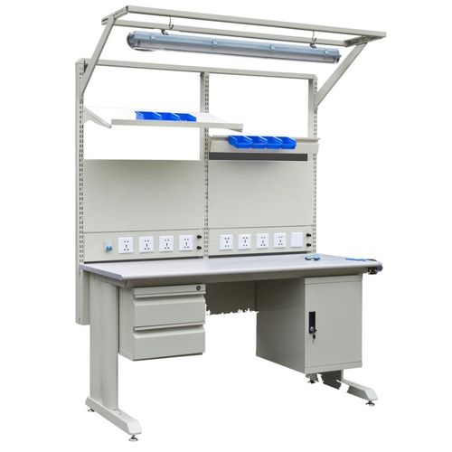 Banco de trabajo de acero inoxidable - G722M series - ChengDu SanJi Technology Co.,LTD - con cajones