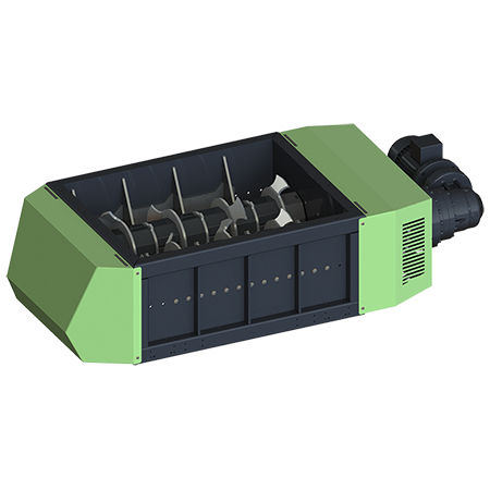 Destrozador de 2 ejes - P 100 - Robust d.o.o. - para madera / de desechos / de plástico