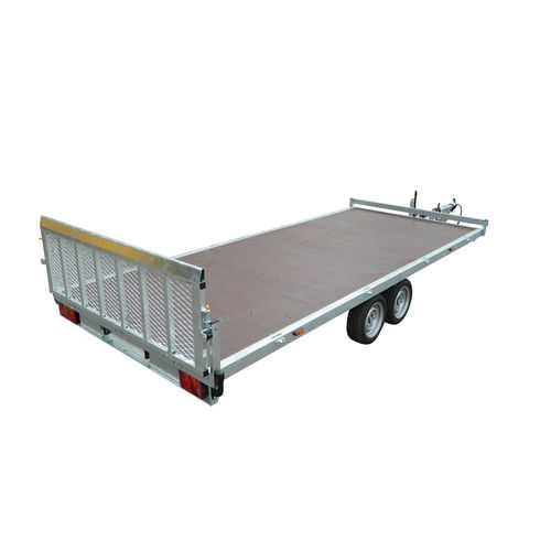 Remolque plataforma - PEV - ECIM Remorques - para obras / de desechos / para madera