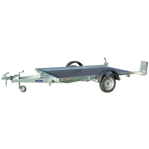Remolque plataforma - REV series  - ECIM Remorques - para equipamiento industrial / para obras / de desechos
