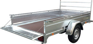 Remolque para equipamiento industrial - RE series - ECIM Remorques - para obras / de desechos / para madera