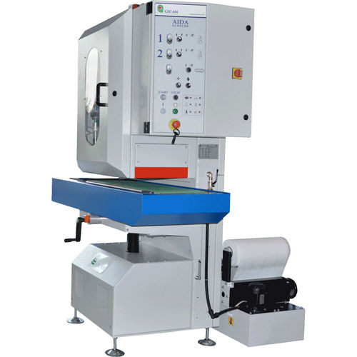 Desbarbadora con cepillo - GE30 WET - GECAM SRL - banda abrasiva / lijadora / de piezas metálicas