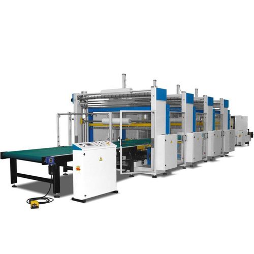 Retractiladora enteramente automática - COMBO  - CONSTRUCCIONES METÁLICAS J BARBERAN, SA - para madera / para mueble / para productos de cerámica