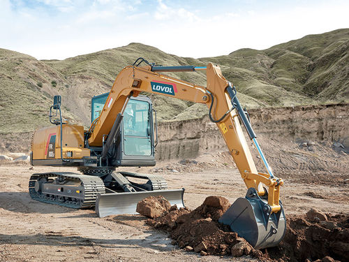 Excavadora intermedia - FR80E2 - Lovol Heavy Industry Co., Ltd. - con orugas / diésel / para obra de construcción