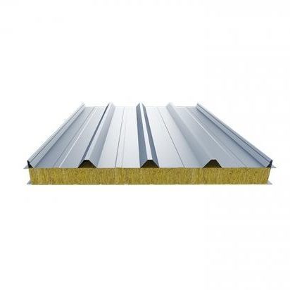 Panel sándwich alma de lana de roca - Shandong Wiskind Steel Building Stock Co., Ltd. - cara de acero / para cubierta / resistente al agua