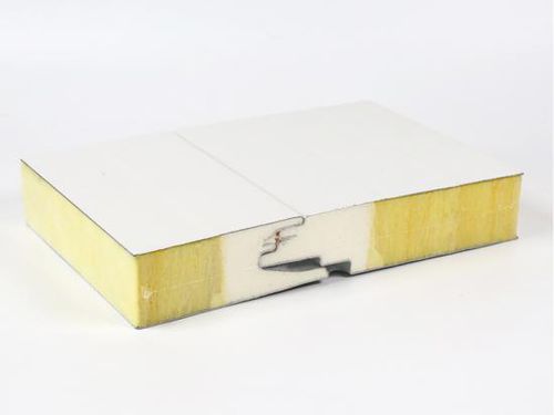 Panel sándwich alma de lana de roca - Shandong Wiskind Steel Building Stock Co., Ltd. - alma de lana de vidrio / cara de acero / para muro