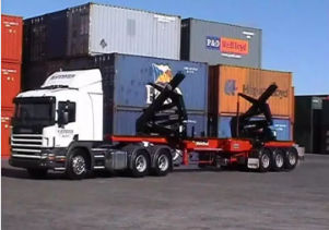 Semirremolque para contenedores - CLW9400 - CLW GROUP - para máquinas automáticas / de 2 ejes / de acoplamiento