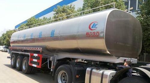 Semirremolque cisterna - CLW GROUP - para productos alimentarios / para leche / de 3 ejes