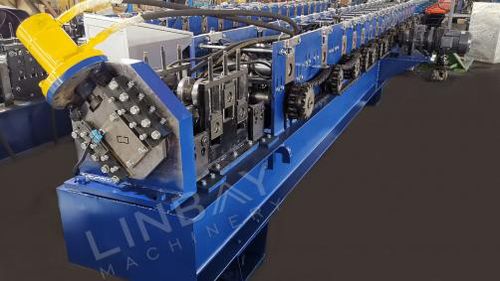 Perfiladora para perfiles de aluminio - WUXI LINBAY MACHINERY CO.,LTD - para riel DIN / automática