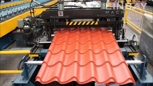 Perfiladora para placas de techado - WUXI LINBAY MACHINERY CO.,LTD - automática