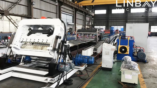 Perfiladora para silos de acero - WUXI LINBAY MACHINERY CO.,LTD - punzonado / con corte