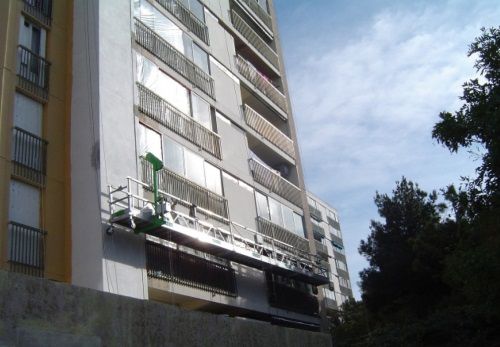 Plataforma de elevación - FT-007 - ACCESUS - suspendida / para obra / eléctrica