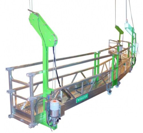 Plataforma de trabajo - ACCESUS - suspendida / para obra / eléctrica