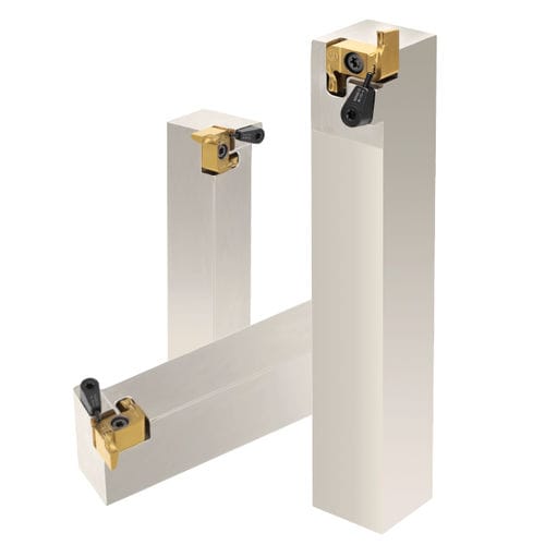 Herramienta de ranurado y tronzado frontal - RUSH - TAEGU TEC España - exteriores / con plaquitas de corte / con fluido de refrigeración a alta presión