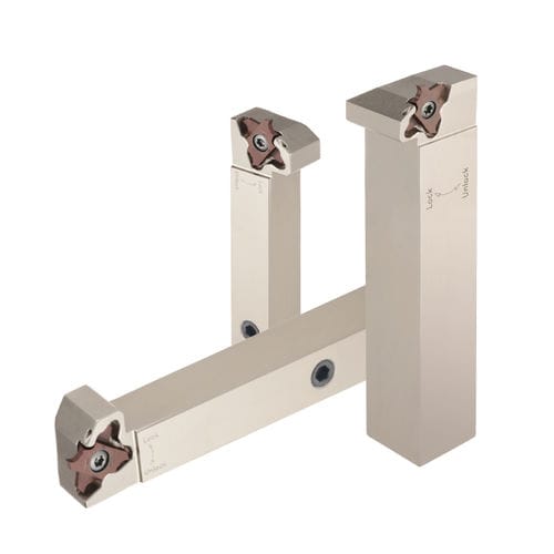 Herramienta de ranurado y tronzado con plaquitas de corte - QUAD-RUSH - TAEGU TEC España - con fluido de refrigeración a alta presión