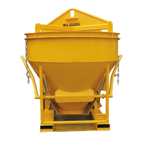 Cubo para hormigón cónico - CKM/BGK - Longhe Intelligent Equipment Manufacturing Co.,Ltd - de fondo abrible