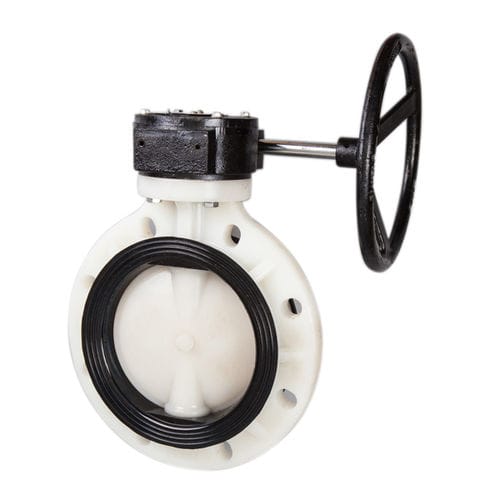 Válvula de mariposa - Ningbo Baodi Plastic Valve Co., Ltd. - con volante / de control / para productos químicos