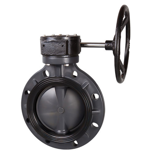 Válvula de mariposa - Ningbo Baodi Plastic Valve Co., Ltd. - con volante / de control / para productos químicos