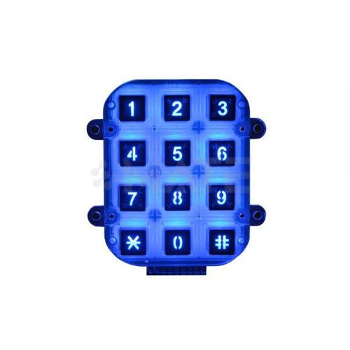 Teclado numérico con retroiluminación - MKA-34-NLP - MATE TECHNOLOGY SHENZHEN LIMITED - 12 teclas / empotrable / de zinc