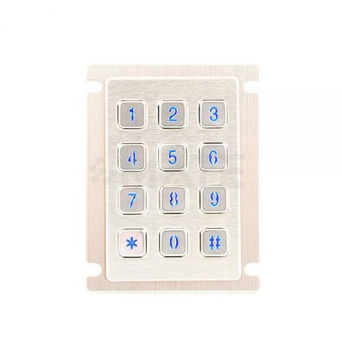 Teclado numérico 12 teclas - MKA-34-NL-MX - MATE TECHNOLOGY SHENZHEN LIMITED - empotrable / de acero inoxidable / IP67
