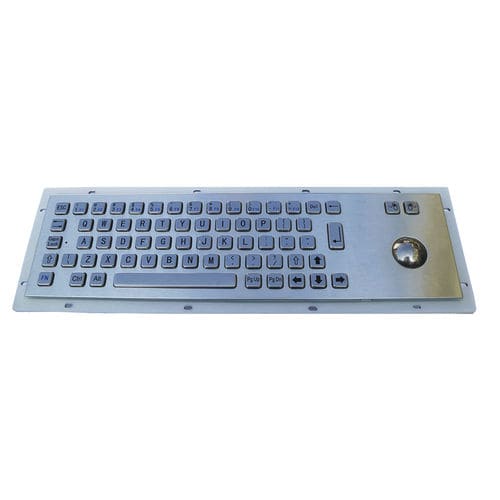 Teclado antivandalismo - MKA-65-B - MATE TECHNOLOGY SHENZHEN LIMITED - empotrable / de tecla mecánica / con ratón integrado de 2 teclas