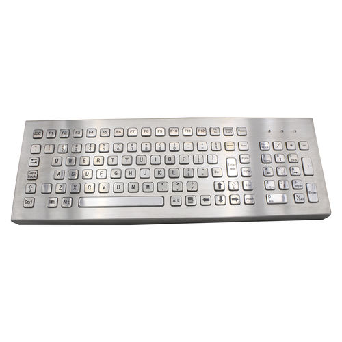 Teclado de acero inoxidable - MKA-103-NM - MATE TECHNOLOGY SHENZHEN LIMITED - de mesa / de tecla mecánica / 103 teclas