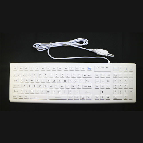 Teclado de mesa - MKB-110-NLM-V2 - MATE TECHNOLOGY SHENZHEN LIMITED - de tecla mecánica / industrial / para aplicaciones médicas