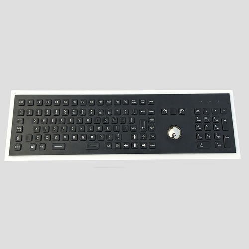 Teclado empotrable - MKA-103-BNBF  - MATE TECHNOLOGY SHENZHEN LIMITED - de tecla mecánica / con ratón integrado de 2 teclas / 101-104 teclas