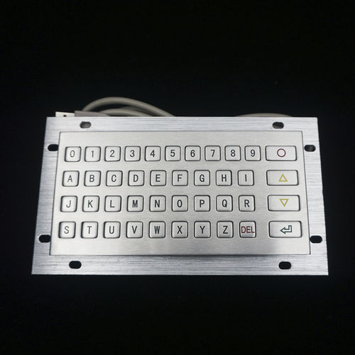 Teclado numérico 41 teclas - MKA-41N - MATE TECHNOLOGY SHENZHEN LIMITED - empotrable / de acero inoxidable / de aluminio