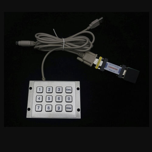 Teclado numérico 12 teclas - MKA-12-NL-V2 - MATE TECHNOLOGY SHENZHEN LIMITED - empotrable / de acero inoxidable / RS-232