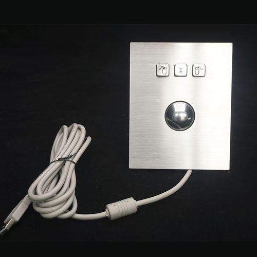 Trackball de acero inoxidable - MKA-01-BT - MATE TECHNOLOGY SHENZHEN LIMITED - mecánico / empotrable / 38 mm