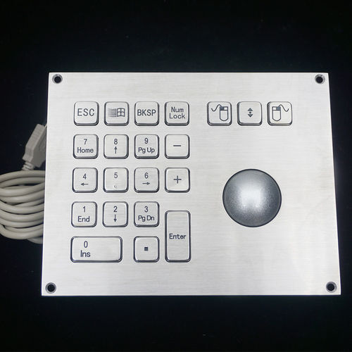 Teclado numérico 18 teclas - MKA-18-BN - MATE TECHNOLOGY SHENZHEN LIMITED - empotrable / de tecla mecánica / de aluminio