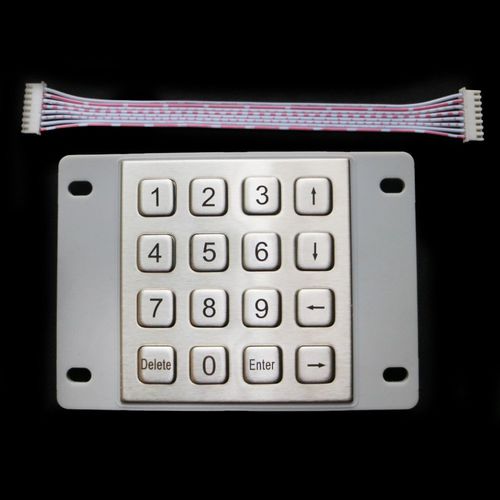 Teclado numérico 16 teclas - MKA-16N-V2-MX - MATE TECHNOLOGY SHENZHEN LIMITED - empotrable / de acero inoxidable / USB
