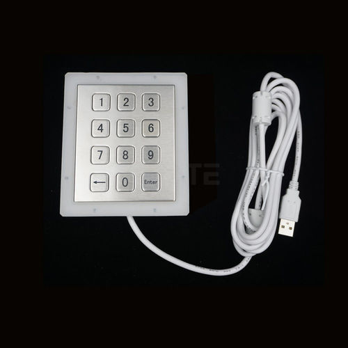 Teclado numérico 12 teclas - MKA-12N-V1 - MATE TECHNOLOGY SHENZHEN LIMITED - empotrable / de metal / IP65