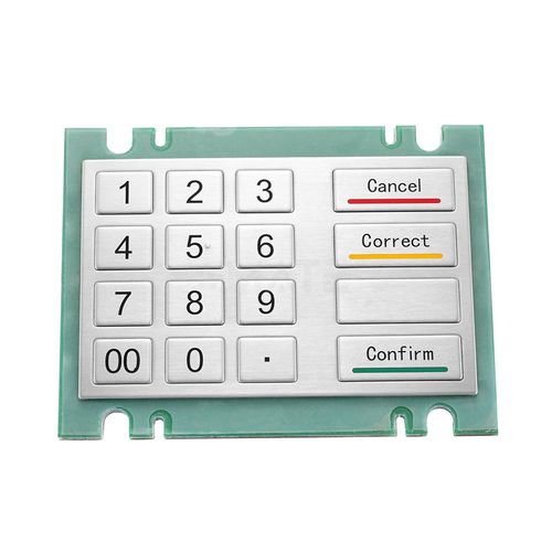 Teclado numérico 16 teclas - MKA-44-N01 - MATE TECHNOLOGY SHENZHEN LIMITED - empotrable / piezoeléctrico / de acero inoxidable