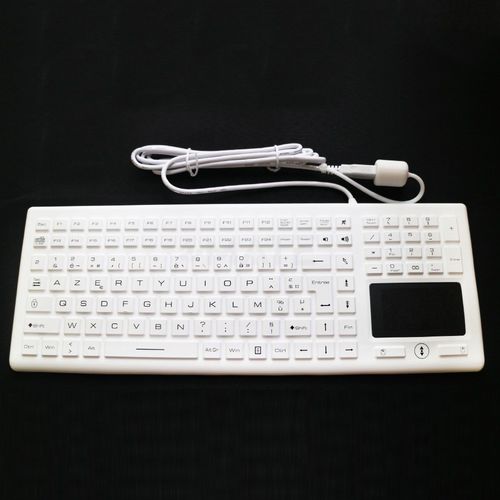 Teclado para aplicaciones médicas - MKB-122-PNLM - MATE TECHNOLOGY SHENZHEN LIMITED - de mesa / de tecla mecánica / con ratón integrado de 3 teclas