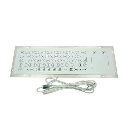 Teclado empotrable - MKC-67-P - MATE TECHNOLOGY SHENZHEN LIMITED - de tecla mecánica / de membrana / con ratón integrado de 2 teclas