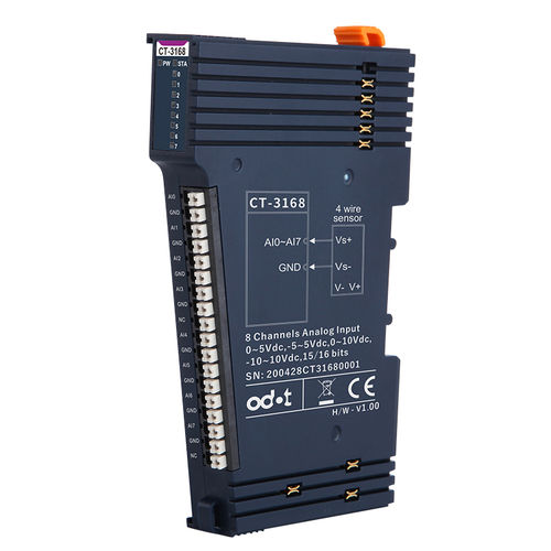 Módulo de entrada de tensión - CT-3168 - ODOT Automation - analógico / 8 canales / con 8 entradas analógicas