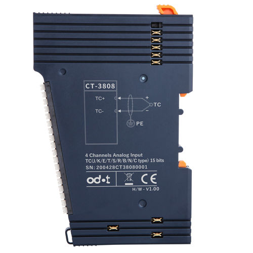 Módulo de entrada 8 canales - CT-3808 - ODOT Automation - analógico / Modbus RTU / Modbus TCP