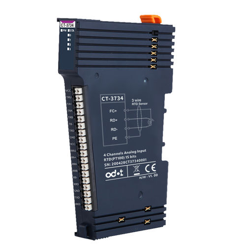 Módulo E/S de temperatura - CT-3734 - ODOT Automation - analógico / Modbus TCP / Modbus RTU