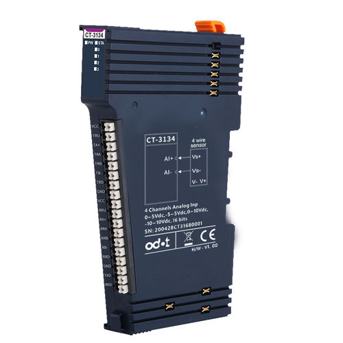 Módulo de entrada 4 canales - CT-3134 - ODOT Automation - analógico / Modbus RTU / Modbus TCP