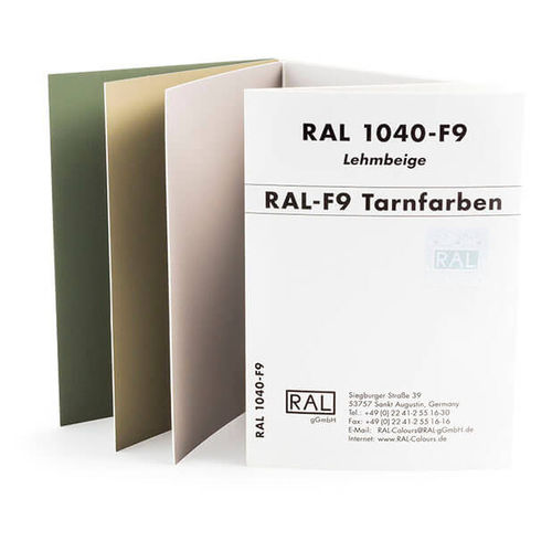 Carta de colores RAL - F9 - RAL colours