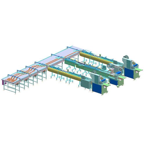 Línea de embalaje para la industria alimentaria - Foshan Coretamp Packaging Machinery Co., Ltd - para galletas / para pasteles / de pan