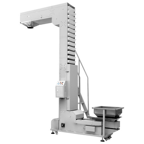 Elevador de cangilones para la industria agroalimentaria - Foshan Coretamp Packaging Machinery Co., Ltd - de cadena / automático / para transporte