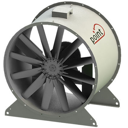 Ventilador axial - P-DTF series - POINT KLIMA - de extracción / 380 V CA / con motor eléctrico