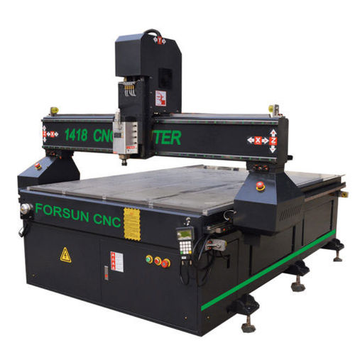 Recortadora CNC - FS1418 - Jinan Forsun CNC Machinery Co.Ltd - 3 ejes / con husillos / de latón