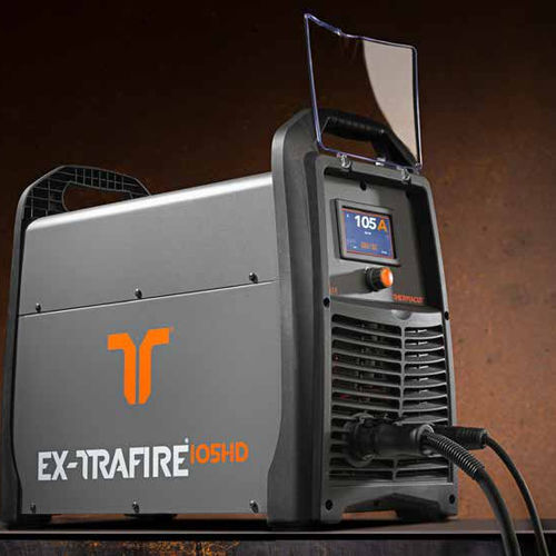 Fuente de corriente plasma para el corte de chapas - EX-TRAFIRE®105HD - Thermacut, k.s. - manual / automatizada