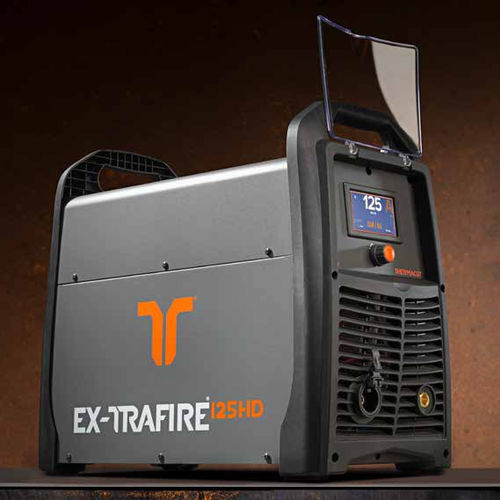 Fuente de corriente plasma para el corte de acero - EX-TRAFIRE®125HD - Thermacut, k.s. - manual / automatizada